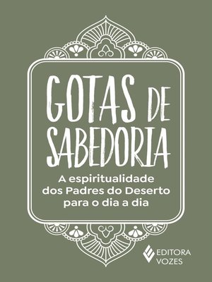 cover image of Gotas de sabedoria
